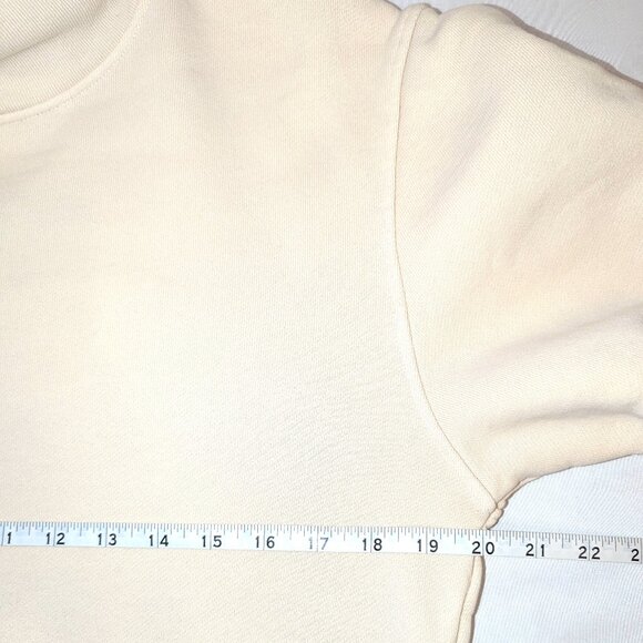 Citizens Of Humanity | Melina Cotton Mockneck Collared Sweatshirt Beige Cream XS - Picture 11 of 12